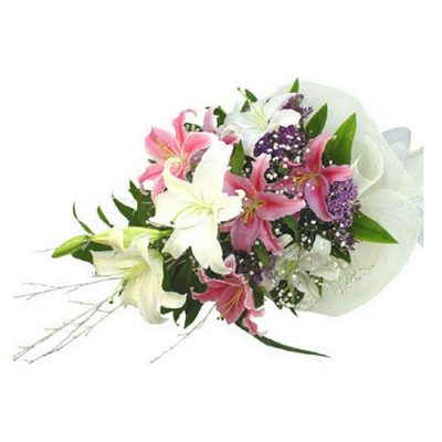 Ανθοδέσμη με φρέσκα λουλούδια Οριεντάλ - Καζαμπλάνκα 00226