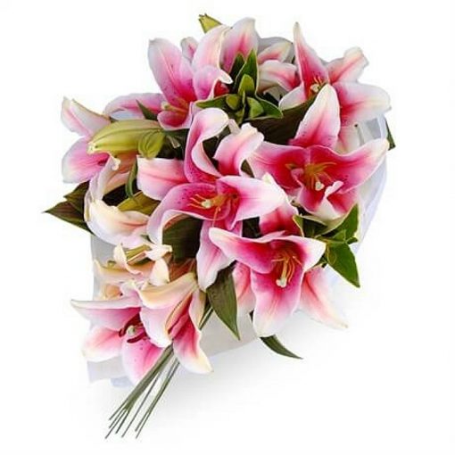 Ανθοδέσμη με φρέσκα λουλούδια Οριεντάλ 00228