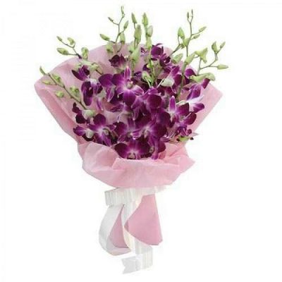 Ανθοδέσμη με φρέσκα λουλούδια Ορχιδέες 0701