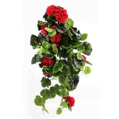 Artificial hanging plant - Geranium red 310495