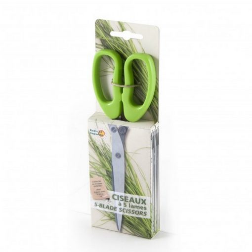 Stainless Steel Herb Scissors with chive seeds